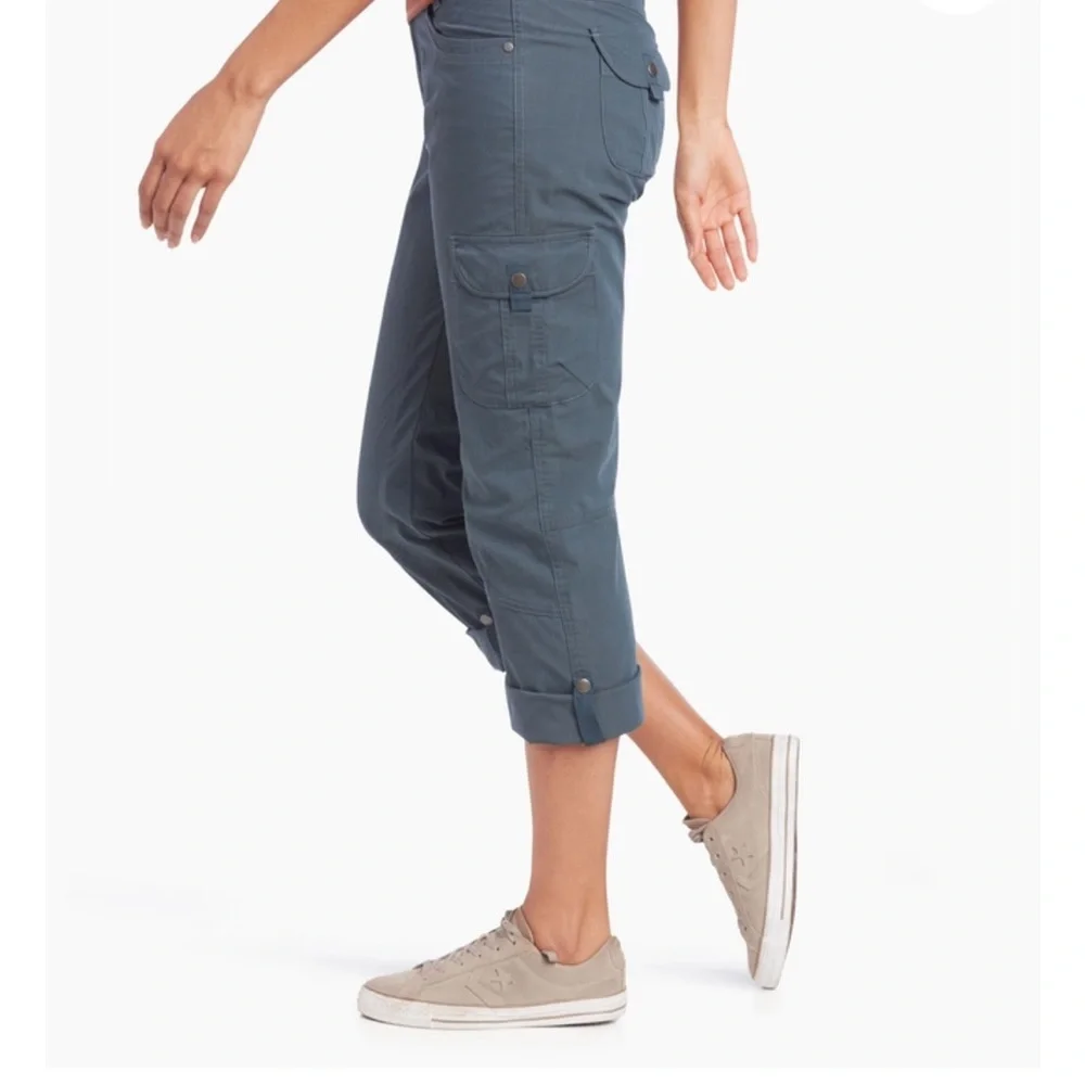 Kuhl Splash Roll Up Pants in Metal Blue. EUC. UPF 50. Quick dry. Hiking. - Picture 4 of 16